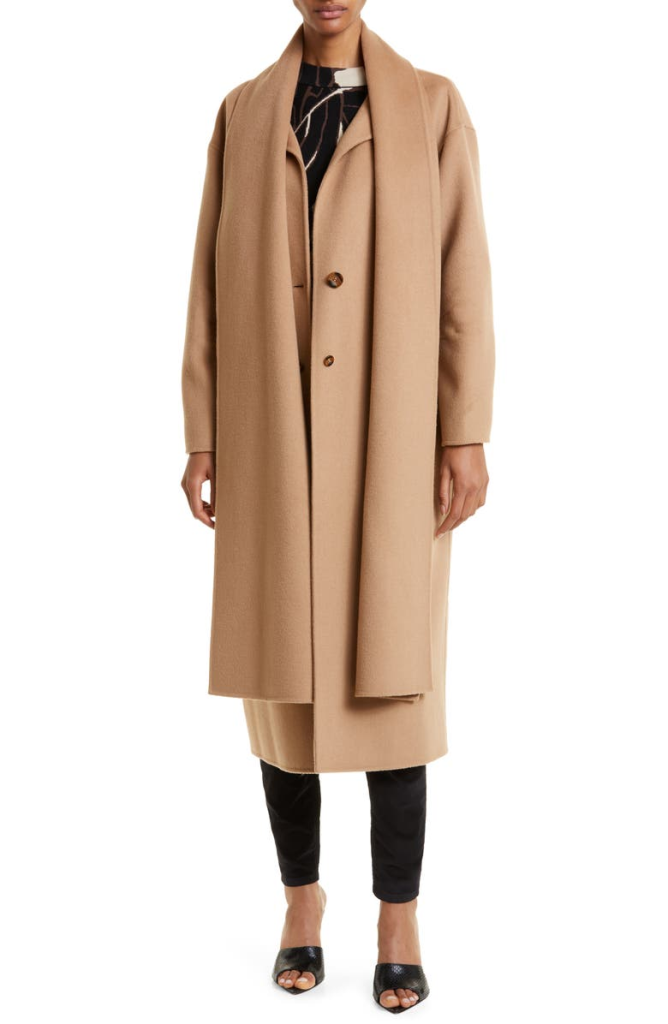 Solanna Scarf Collar Coat